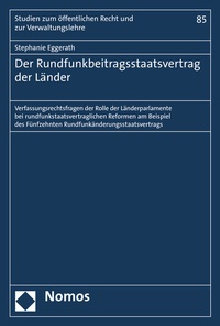 Abbildung von: Der Rundfunkbeitragsstaatsvertrag der Länder - Nomos