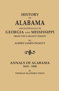 Cover: History of Alabama and Incindentally of Georgia and Mississippi, from the Earliest Period - Genealogical Publishing Company