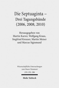 Abbildung von: Die Septuaginta - Mohr Siebeck