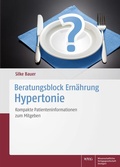 Cover: Beratungsblock Ern&auml;hrung: Hypertonie - Wissenschaftliche Verlagsgesellschaft