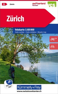 Abbildung von: Kümmerly+Frey Velokarte 6 Zürich 1:60.000 - Hallwag Kümmerly+Frey