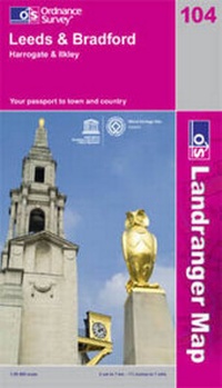 Abbildung von: Leeds and Bradford, Harrogate and Ilkley - Ordnance Survey
