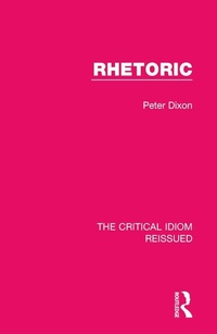 Abbildung von: Rhetoric - Routledge