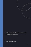 Cover: International Harmonization of Competition Laws - Kluwer Academic Publishers