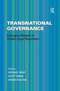 Enlarge image Cover: Transnational Governance - Routledge