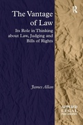 Cover: The Vantage of Law - Routledge