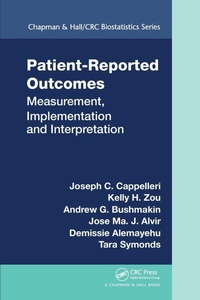 Enlarge image Cover: Patient-Reported Outcomes - CRC Press