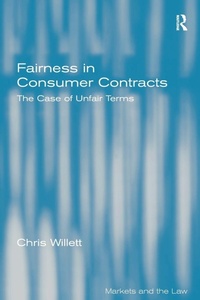 Abbildung von: Fairness in Consumer Contracts - Routledge