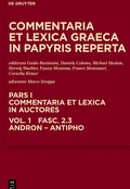 Cover: Andron, Antimachus, Antiphon - De Gruyter