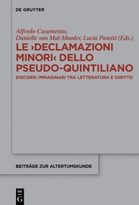 Abbildung von: Le >Declamazioni Minori< dello Pseudo-Quintiliano - De Gruyter