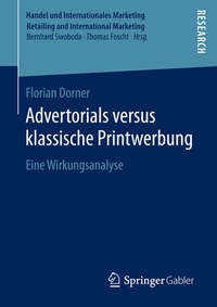 Abbildung von: Advertorials versus klassische Printwerbung - Springer Gabler
