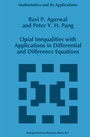 Cover: Opial Inequalities with Applications in Differential and Difference Equations - Kluwer Academic Publishers
