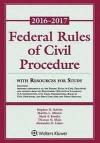 Enlarge image Cover: Federal Rules of Civil Procedure - Aspen Publishers Inc.,U.S.