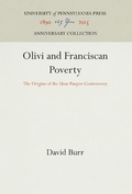 Cover: Olivi and Franciscan Poverty - University of Pennsylvania Press