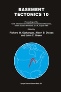 Cover: Basement Tectonics 10 - Springer