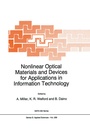 Cover: Nonlinear Optical Materials and Devices for Applications in Information Technology - Springer