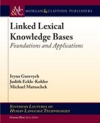 Enlarge image Cover: Linked Lexical Knowledge Bases - Morgan and Claypool Life Sciences