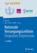 Cover: S3-Leitlinie/Nationale VersorgungsLeitlinie Unipolare Depression - Springer