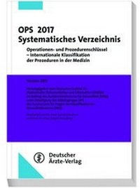 Enlarge image Cover: OPS 2017 Systematisches Verzeichnis - Deutscher Ärzteverlag