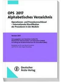 Enlarge image Cover: OPS 2017 Alphabetisches Verzeichnis - Deutscher Ärzteverlag