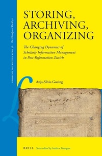 Abbildung von: Storing, Archiving, Organizing - Brill