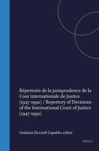Abbildung von: Capaldo Repertory of Decisions - Kluwer Academic Publishers
