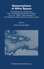 Cover: Automorphisms of Affine Spaces - Kluwer Academic Publishers