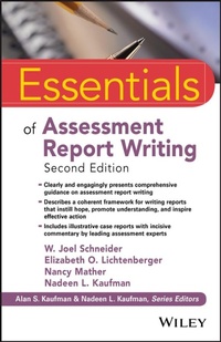 Enlarge image Cover: Essentials of Assessment Report Writing - Wiley