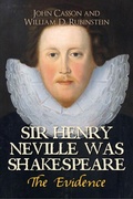 Cover: Sir Henry Neville Was Shakespeare - Amberley Publishing