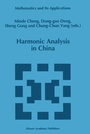 Cover: Harmonic Analysis in China - Springer