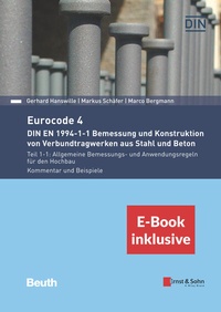 Abbildung von: Eurocode 4 - DIN EN 1994-1-1 Bemessung und Konstruktion von Verbundtragwerken aus Stahl und Beton. - Ernst & Sohn