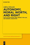 Cover: Autonomy, Moral Worth, and Right - De Gruyter