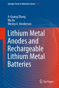Cover: Lithium Metal Anodes and Rechargeable Lithium Metal Batteries - Springer