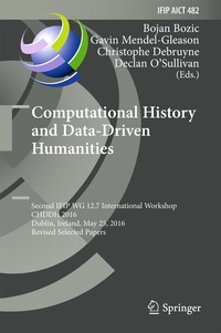 Enlarge image Cover: Computational History and Data-Driven Humanities - Springer