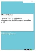 Cover: Wechsel einer H7-Gluehlampe (Unterweisung Kraftfahrzeugmechatroniker / -in) - Grin Verlag