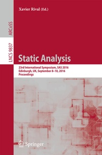 Enlarge image Cover: Static Analysis - Springer