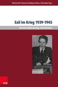 Cover: Exil im Krieg 1939-1945 - Brill Deutschland
