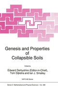 Cover: Genesis and Properties of Collapsible Soils - Springer