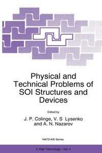 Enlarge image Cover: Physical and Technical Problems of SOI Structures and Devices - Springer