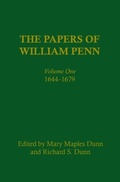 Cover: The Papers of William Penn, Volume 1 - University of Pennsylvania Press