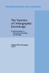 Abbildung von: The Varieties of Orthographic Knowledge - Kluwer Academic Publishers