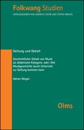 Cover: Geltung und Gehalt - Georg Olms Verlag
