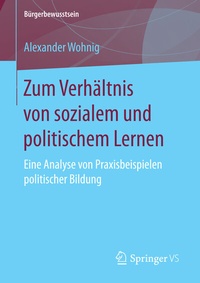 Abbildung von: Zum Verhältnis von sozialem und politischem Lernen - Springer VS