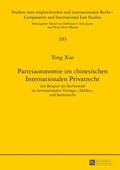 Cover: Parteiautonomie im chinesischen Internationalen Privatrecht - Peter Lang Verlag