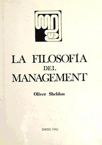 Abbildung von: La filosofía del management - Oikos-Tau, S.A. Ediciones