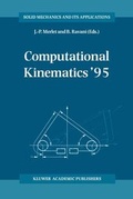 Cover: Computational Kinematics '95 - Kluwer Academic Publishers