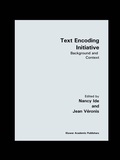 Cover: Text Encoding Initiative - Springer