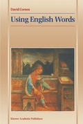 Cover: Using English Words - Kluwer Academic Publishers