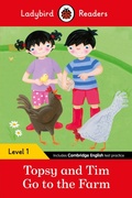 Cover: Ladybird Readers Level 1 - Topsy and Tim - Go to the Farm (ELT Graded Reader) - Ladybird
