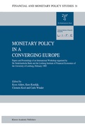 Cover: Monetary Policy in a Converging Europe - Springer